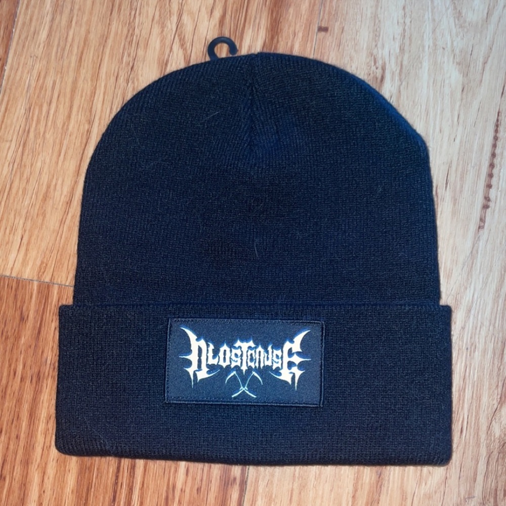 a lost cause black beanie